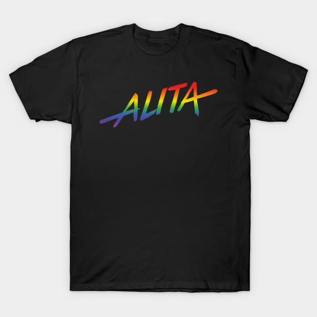 Battle Angel (rainbow effect) T-Shirt by GraphicGibbon